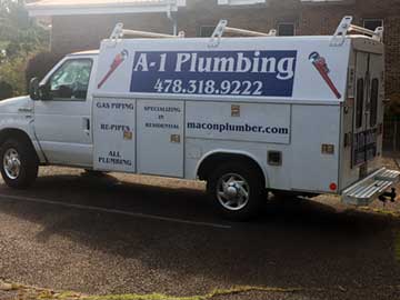 A-1 Plumbing, Macon GA slab leak repair.